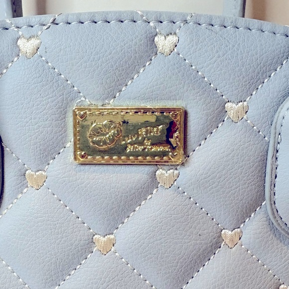 Betsey Johnson Pastel Blue Quilted Crossbody Bag - Picture 2 of 10